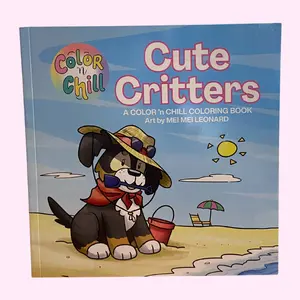 Cute Critters Coloring Book Premium Paper Edition Marker Friendly Pages by Color 'n Chill