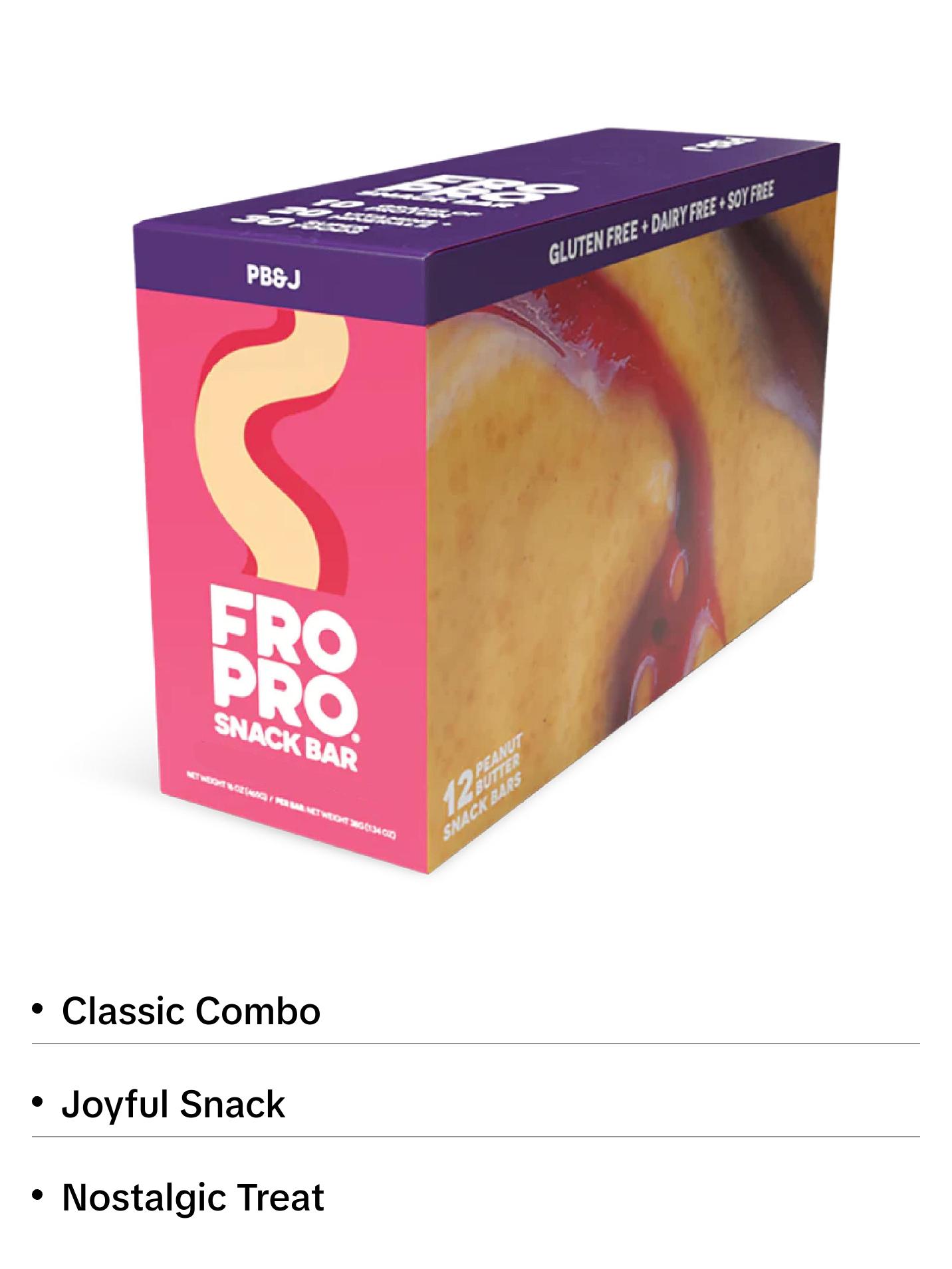 Peanut Butter & Jelly Snack Bar - 12 Pack