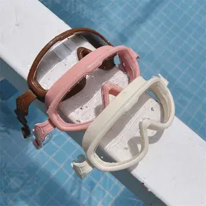 Children Swimming Goggles Waterproof Anti Fog HD Large Frame Adjustable Swim Glasses for Boys Girls Diving Gear Comfort Fit UV Protection Shatterproof Lenses