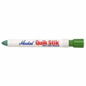 Markal Quik Stik Green Marker, Writing Instrument, Cardboard-Applicable Drawing Marker, 6 in Length, Advanced by Turning Twist-Up Knob