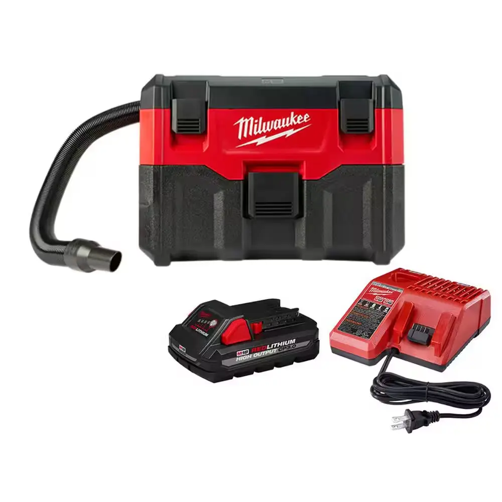 M18 18-Volt 2 Gal. Lithium-Ion Cordless Wet/Dry Vacuum W/ 3.0 Ah Battery and Charger Milwaukee