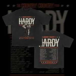 Hardy shirt, Hardy Inspired Vintage Sides COUNTRY! COUNTRY! TOUR 2026 Concert Music Tee, Unisex Gift For Fan, High-Quality Unisex Cotton Shirt 2026 Concert, Country Music