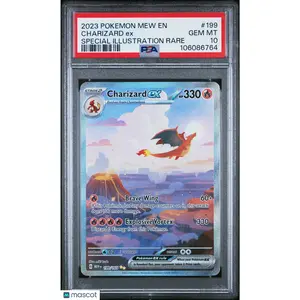 2023 Pokemon—Charizard ex #199 Scarlet & Violet 151—SIR Holo PSA 10