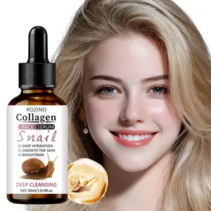 Snail Collagen Face Serum Deep Hydration Smooth Skin Brighten Color Deep Cleansing Multi-Effect Repair Suitable for All Skin Types