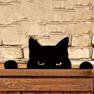 Cat Design Door Topper, 1 Count Metal Cat Door Hanging Ornament, Home Decor for Living Room Bedroom Door Frame, Interior, Home Decor Ornaments