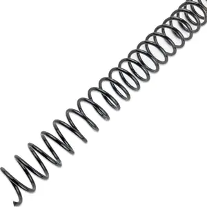 Plastic Spiral Binding Coils, 12mm (1/2"), 90-Sheet Capacity, 4:1 Pitch, Black