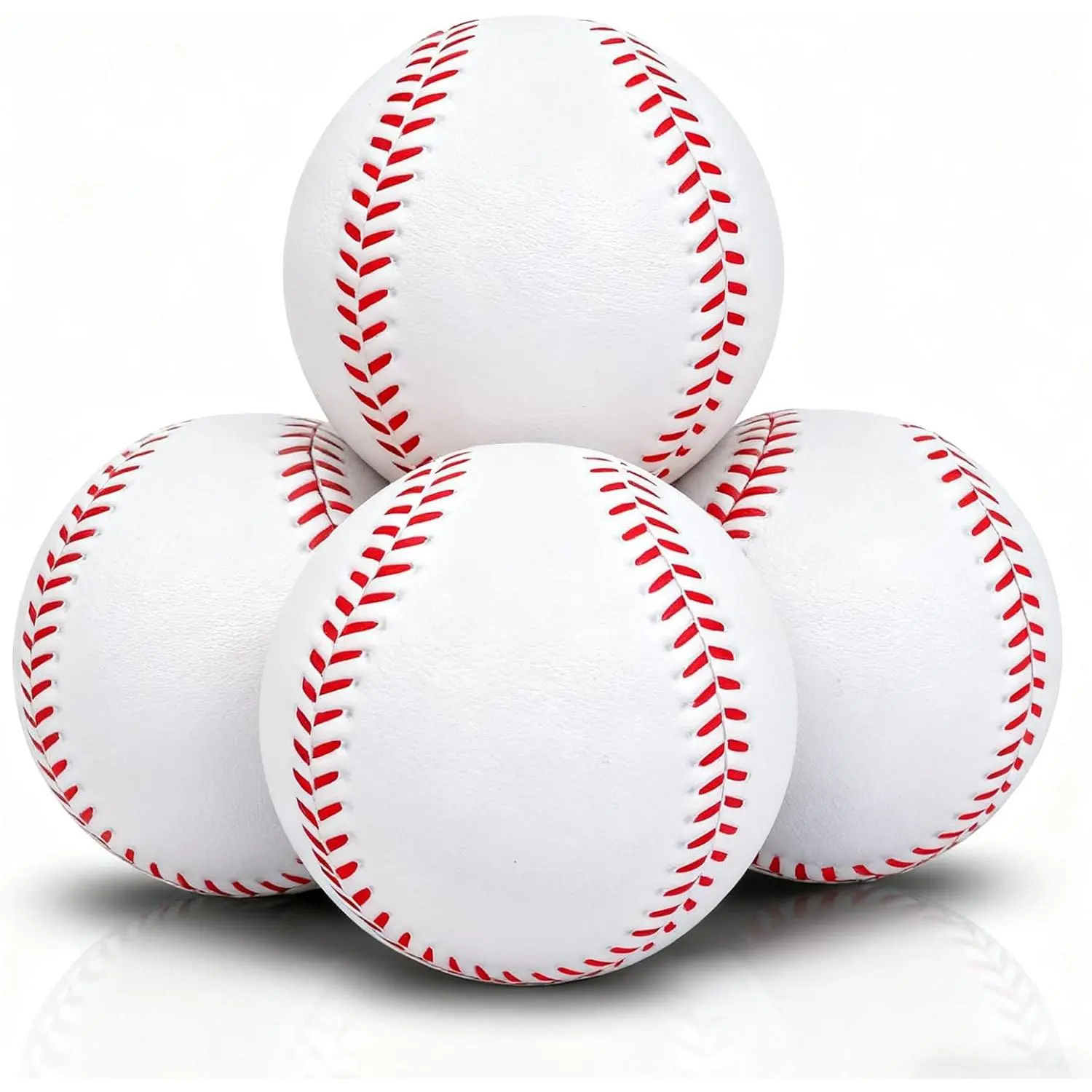 4 Pack 9 inch Foam Soft Practice Baseballs Softballs for Training Batting Hitting Fielding Indoor Outdoor