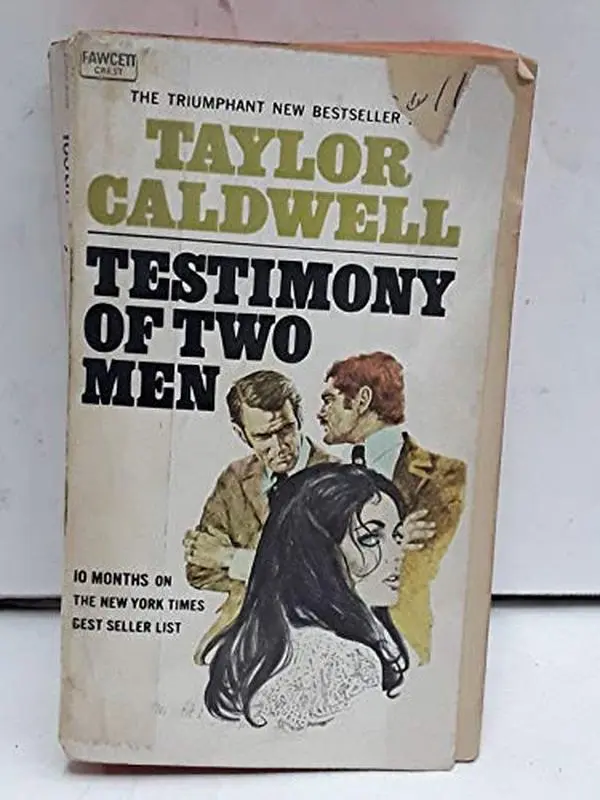 USED Book - TESTIMONY TWO MEN 1 by Taylor Caldwell (Unknown) - english