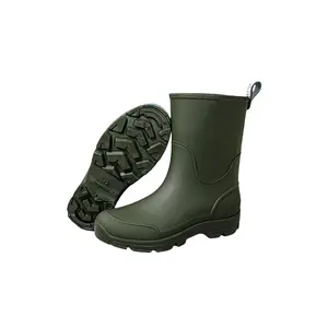 Men's Mid-Calf Waterproof Rain Boots, Waterproof Wellington Boots, Durable Non-Slip Rubber Shoes, Ideal for Car Washing & Fishing, All-Season Garden Shoes