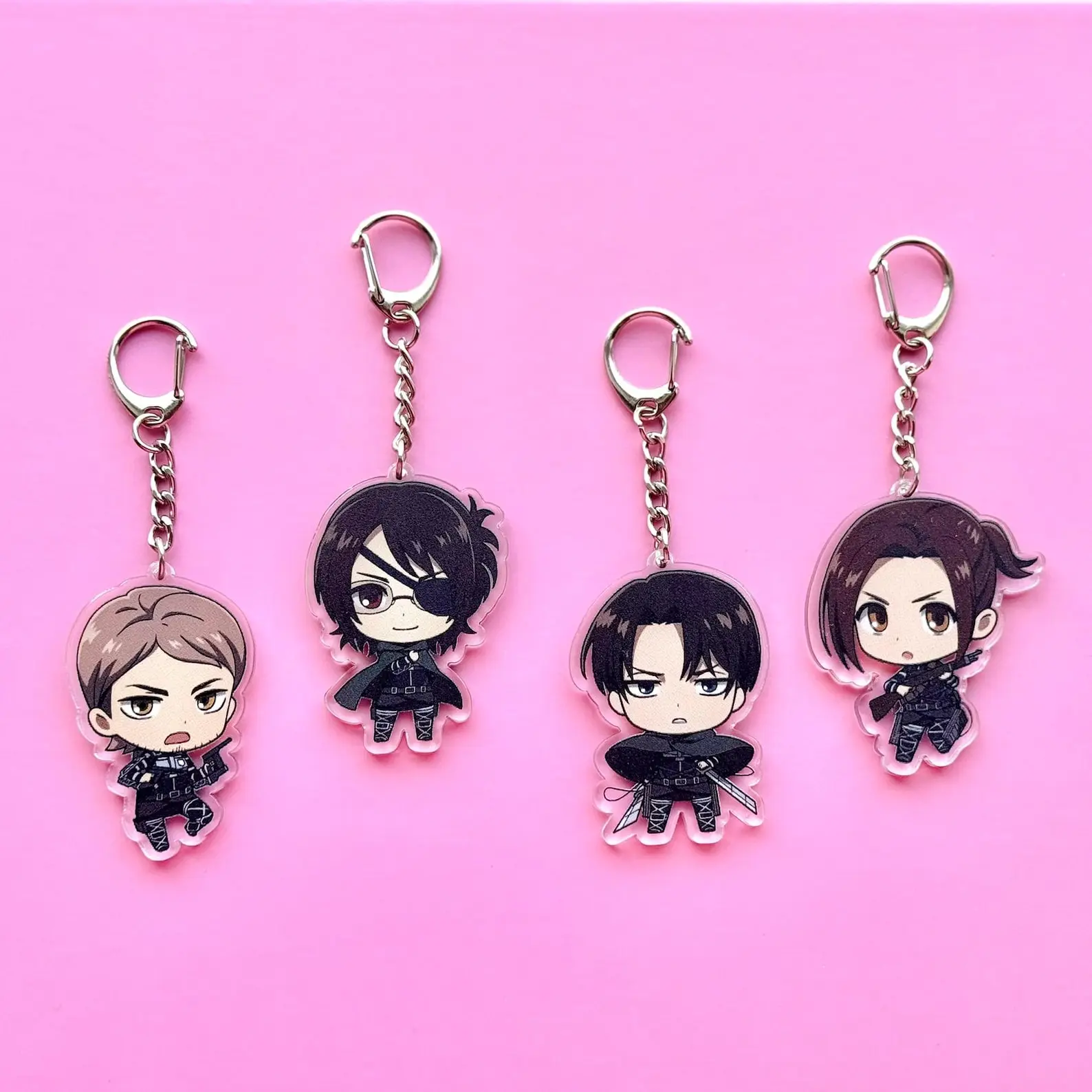 AOT Chibi Acrylic Keychain | Double - sided Keychain