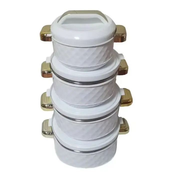 MiraRabel Large Capacity 4pcs Food Warmer Set 1.5, 2.2, 4, 6.5L Casserole Food Warmer (Set of 3)
