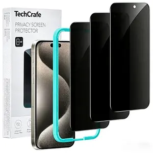 3-piece set compatible with iPhone 17 Pro/16 Pro Max/15/14/13/12/11, privacy screen protector, anti-spy tempered glass privacy screen protector, micro-curved edges, case friendly, Protection | Anti-spy, Tempered-Glass, Micro-curved Edges, Case Friendly