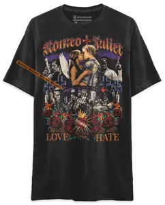 BLACK RABBIT Romeo + Juliet My Only Love Sprung From My Only Hate 90s Retro Vintage Unisex Classic T-Shirt