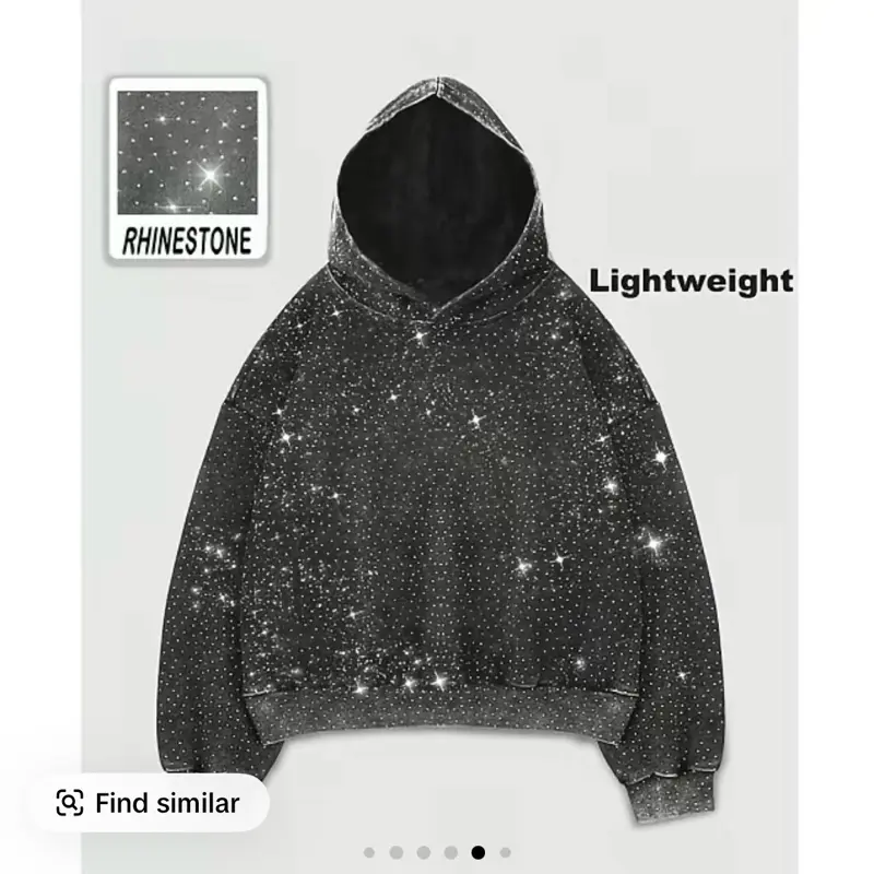 rhinestone hoodie