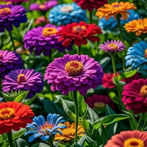 200+ Mixed Color Zinnia Seeds - Bright Blooms for Summer Gardens, Flower Beds, Window Boxes, and Outdoor Pots