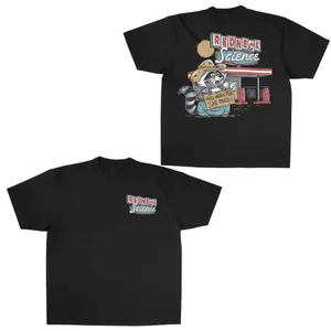 Redneck Science T-Shirt, Will Work For Car Parts Racoon Men's Short-sleeve T-shirts