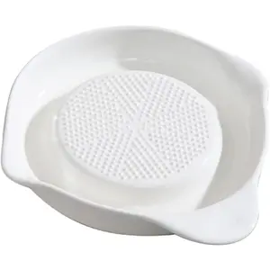 Ceramic Grater for Ginger, Garlic and Onion, 6 Inches (6-Inch)