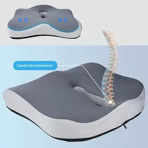 1pc of Ergonomic Memory Foam Cushion for Coccyx Support - Designed for Office Chairs, Washable, And Provides Comfort for Wheelchairs And Car Seats with a Soft Seat Pad