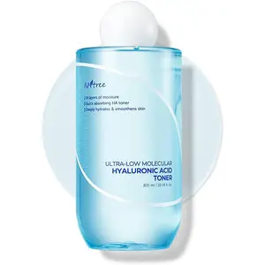 ISNTREE Ultra-Low Molecular Hyaluronic Acid Toner 300ml - Hydrating Plant, Soothes Acne, Anti-Aging Moisturizer, Korean Skin Care, K beauty Hydrate Lightweight