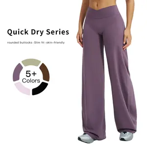 MFVIM High-Waist Barely There Wide-Leg Micro Flare Outdoor Casual Athletic Pants for Women, Comfortable and Stylish