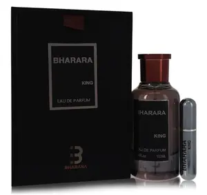 Bharara King For Men Eau de Parfum Spray 3.4oz - Fresh Citrusy & Fruity Notes with Long Lasting Musky Scent - Safe Adult Fragrance