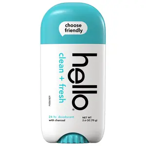 hello clean + fresh aluminum free deodorant with charcoal