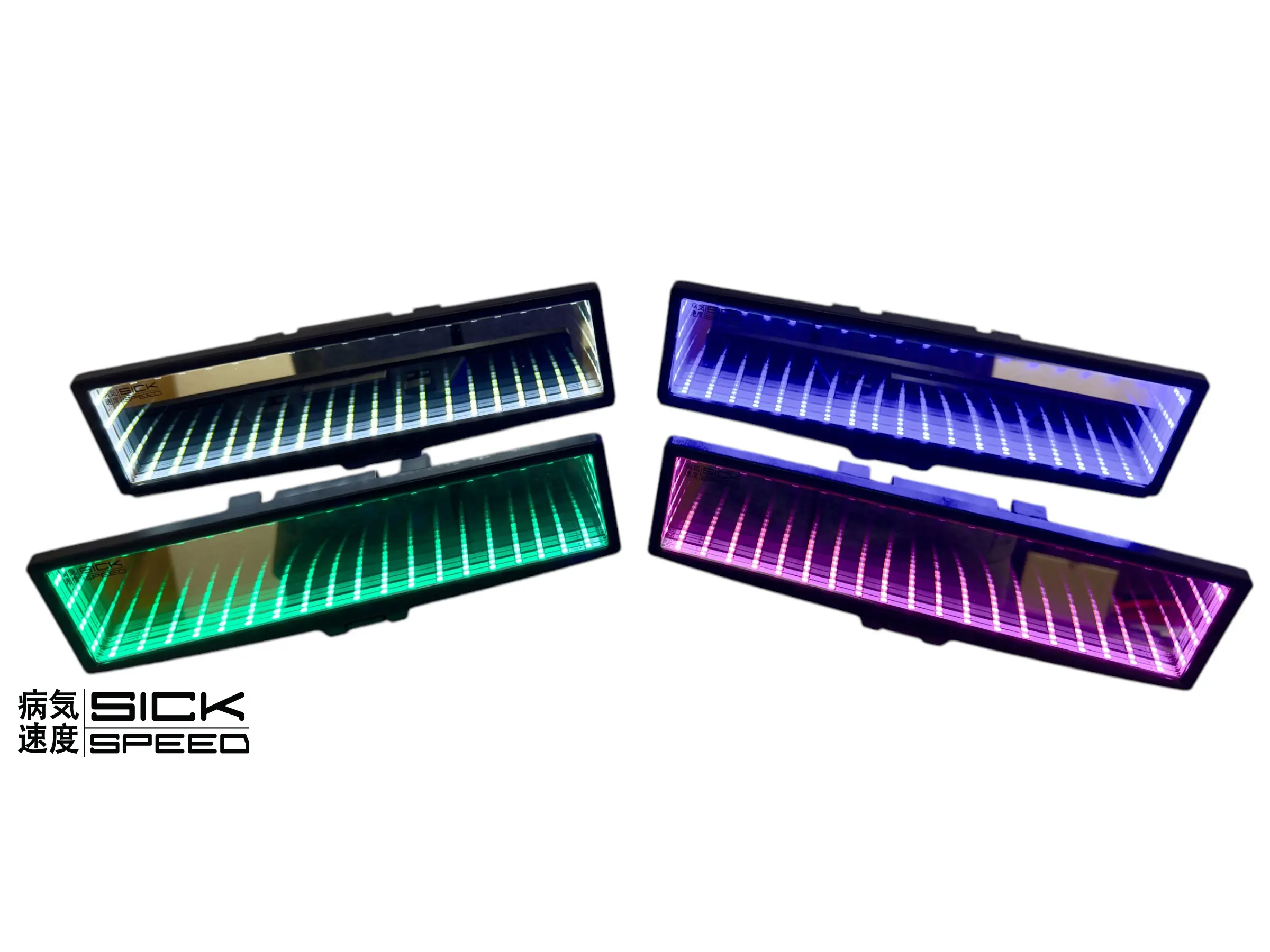 GALAXY CLIP ON MIRROR WITH REFLECTIVE BACKGROUND