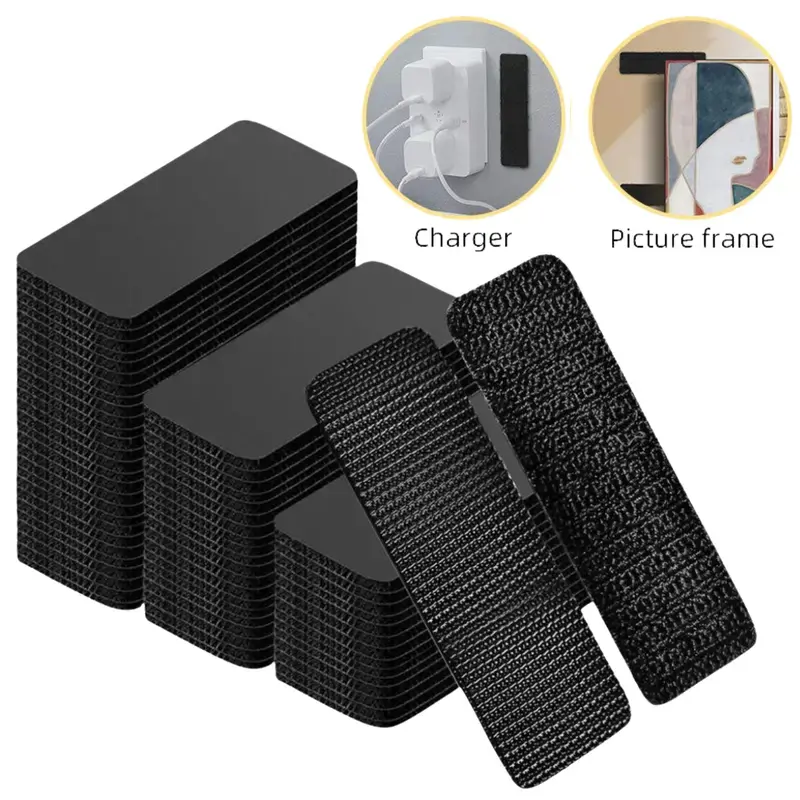 Heavy Duty Self Adhesive Hook and Loop Strips,Double Sided Mounting Tape for Wall Hanging, Picture Frames,Cable Management,Home Organization & Office Use,back to school