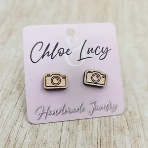 Camera Earrings | Photographer Gift | SLR Camera | Photography Jewelry