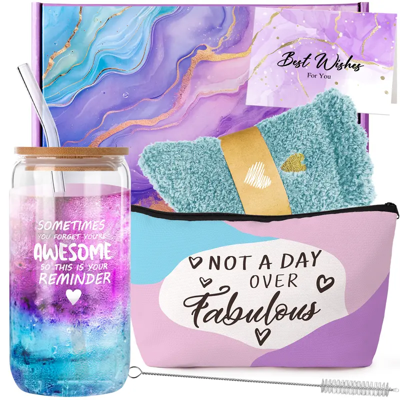 Gifts for Women Ocean Relaxation Spa Gift Pack - Perfect Gift for Special Day, Personalized Gift, Unique Gift Set for Mom,Birthday Gifts for Mother in Law New Mommy, Acrylic Night Lights from Daughter SummerWins,DFYD,deals for you,mid year sale,restock