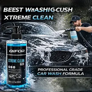 QIFOR Car Wash, high foaming pH balanced car wash, safe for waxes and sealants, safe for use with foam guns and bucket car washes, safe for all finishes