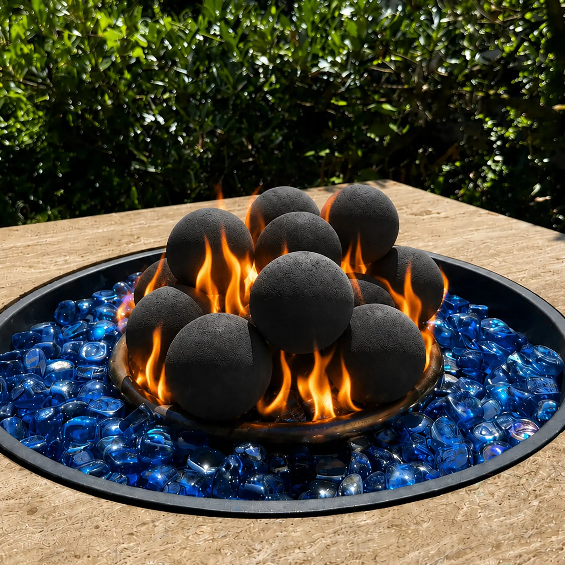 Ceramic Fire Balls - Black