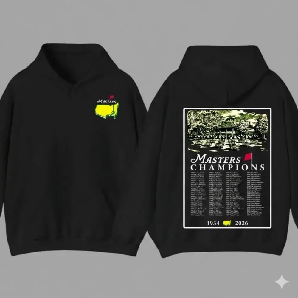 2026 Masters Tournament Augusta Hoodie, Golf Cup 2 Sided Hoodie