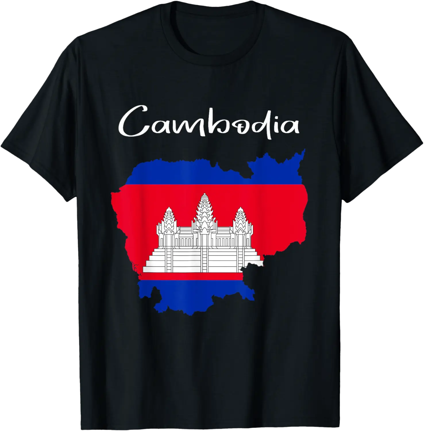 Cambodia Flag tshirt, Cambodian tshirt, Cambodia flag T-Shirt - Rosazamorap Shop 44B0BG64ZFGZ