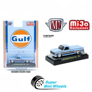 M2 Machines 1:64 - 1978 Chevrolet Silverado C30 Custom GULF – Blue