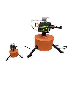 Giant Rust Auto Turret - 3D Printed Artisanal Piece for Gaming Enthusiasts - USB Powered Motorized Turret - Unique Decor & Gift for Gamers