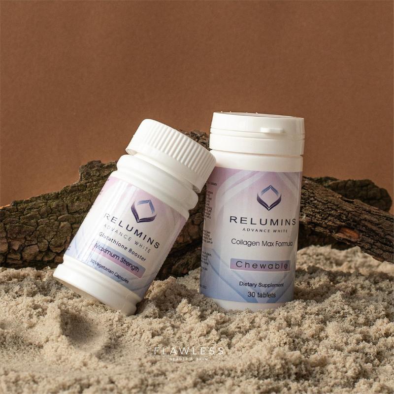 Relumins Advanced Glutathione Booster - Max Strength - 30 Vegetarian Capsules - Halal Certified - Supports Healthy Skin and Good Antioxidant Levels for Overall Wellness