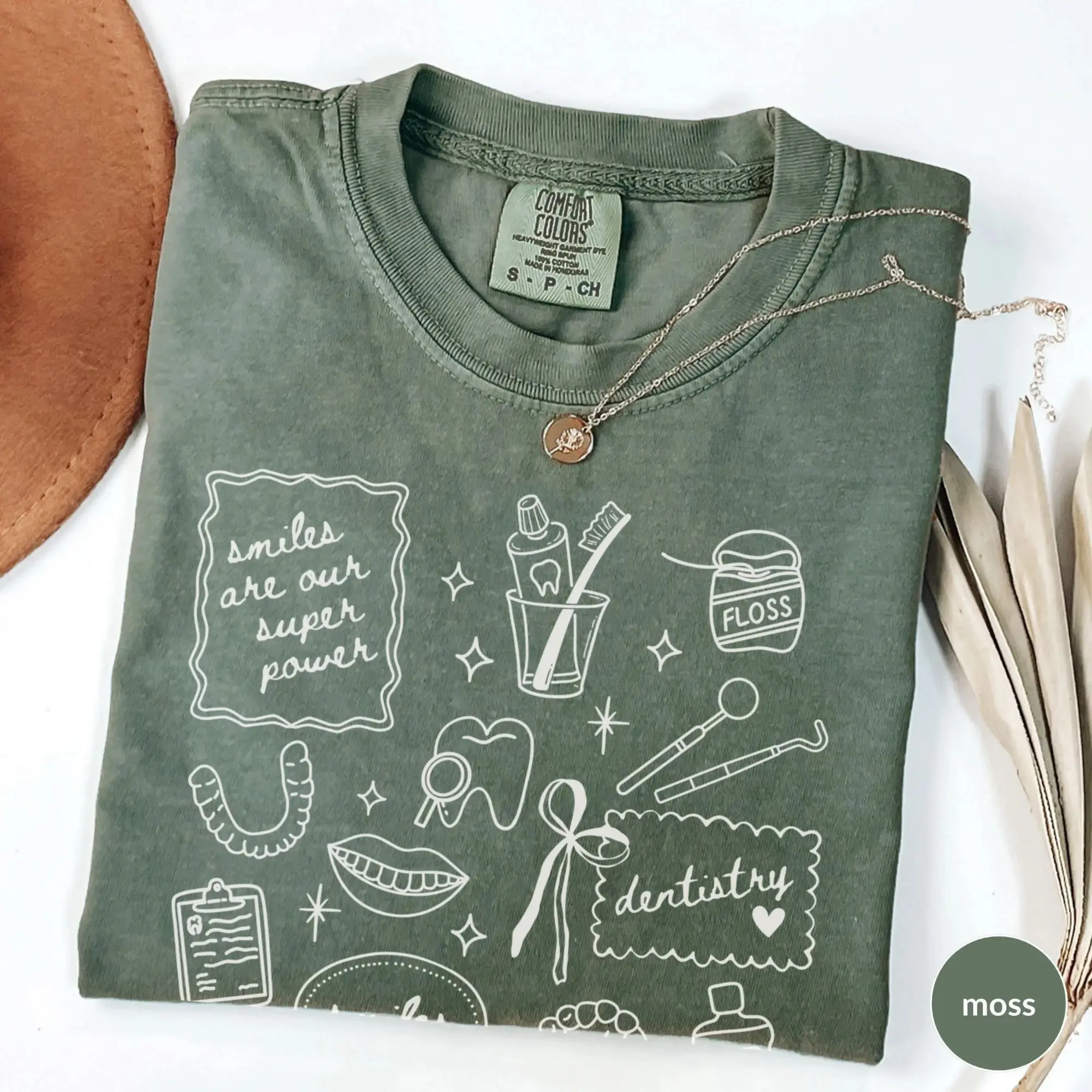 Comfort Colors Dental Hygienist Shirt, Ortho Assistant Tee, Orthodontic Nurse Shirt, Dental Student Graduation Gift