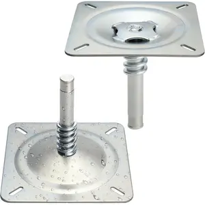Boat Seat Base Pedestal Pin Mount Plated for 3/4" Marine Pedestal Post, Zinc Plated Steel Pin Swivel Mount for Marine Pontoon Jon Bass Fishing - 2Pack