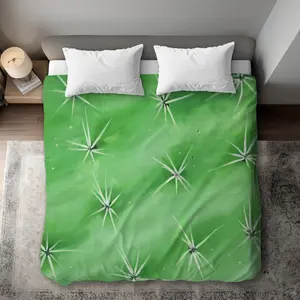 360 Stand King Size Duvet Cover - Cactus Closeup Print, Exotic Botany Design, Desert Vibe, Breathable Fabric, Microfiber Face Home Bedding Accessory, Botanical Duvet Covers, Comfortable Duvet Covers