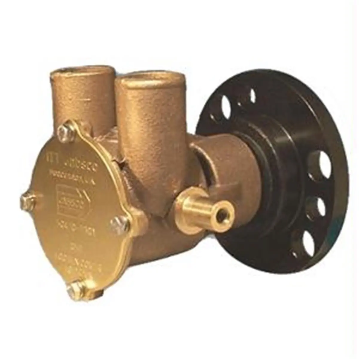 JABSCO Marine Use Engine Cooling Water Pump - 1-1/4" Hose Barb, 14 gal/min Flow Rate, 1500 RPM, 5 Lb Weight, Bronze Construction, Self Priming, Easy to Service, Rugged and Reliable