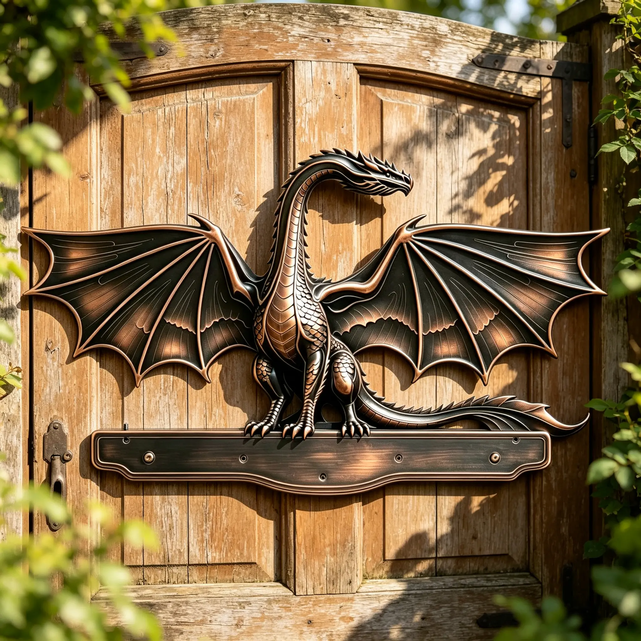 Upgraded thickened faux antique copper ironwork dragon wall decoration plaque; large vintage dragon wall decor suitable for porch, courtyard, indoor bars/pubs, and men’s leisure rooms; can serve as Halloween, housewarming, or birthday gifts; ideal for fan