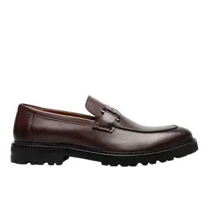 Stacy Adams Mens Hale Moc Toe Bit Slip On Loafers Dress Shoes - Red