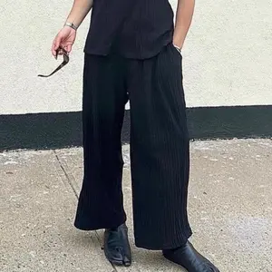MEN'S PLEATS WIDE-LEG PANTS