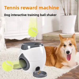 Pet Toy Dog Interactive Training Reward Machine Treat Dispenser Tennis Ball Machine Feeder Ball Launcher Toy automatic  ball  launcher