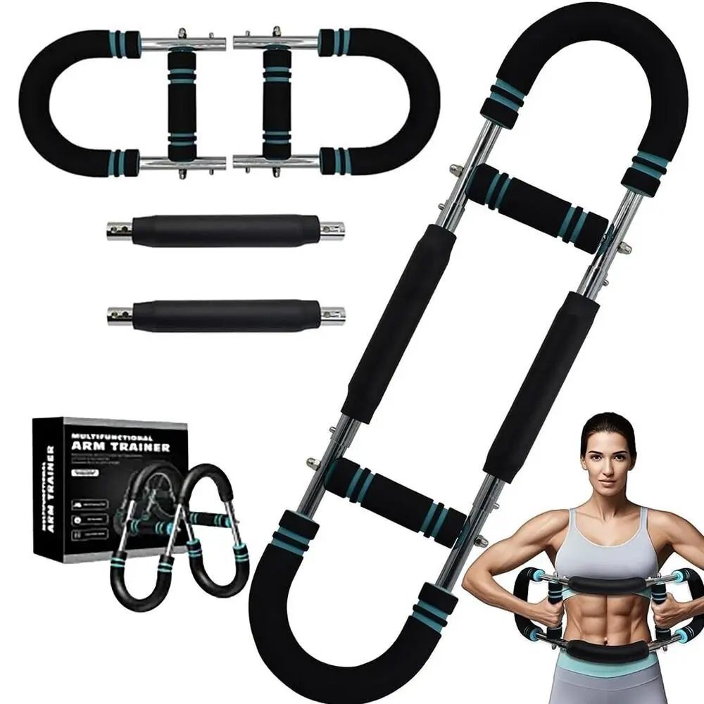 Unisex Portable Adjustable Chest Clip Chest Strengthener - 60-120lb Detachable Clips Muscle Trainer, Home Gym Arm Strength Training Accessory, Adjustable Handle, Enhances Arm Strength Training, Office, Versatile(Circular/60-90IB)
