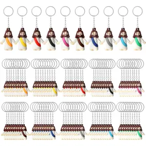 Little Jesus Keychain Figurines - Rubber Material, Child-Safe, with Keyrings - Perfect for Church Gatherings, Baptisms, Easter Presents, Easy to Carry