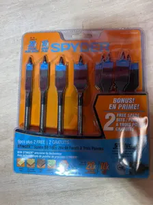 Spade Bit Spyder 8 Piece Hand Tool