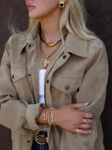 Gold Chunky Cross Necklace for Women Statement Cross Pendant Necklace Layered Hammered Bold Cross Necklace Vintage Toggle Clasp Necklace Jewelry Daily Wear Necklace