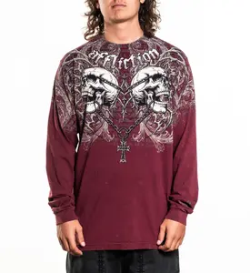 Affliction Men's Long Sleeve Shirt Collapse